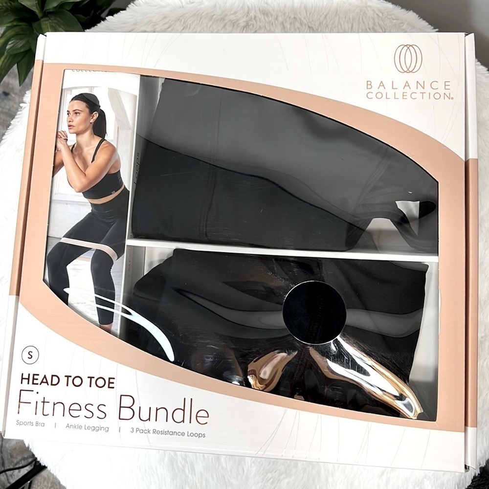 Balance Collection Black Head to Toe Fitness Bundle size Small NWT
